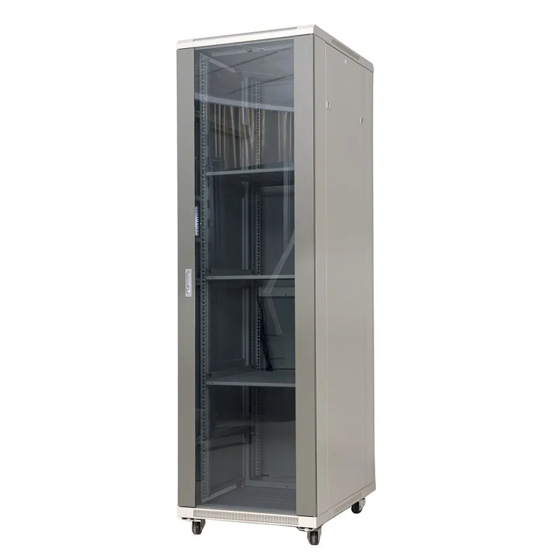 Retail Network Cabinet Standing Network Rack With Temperature Controller