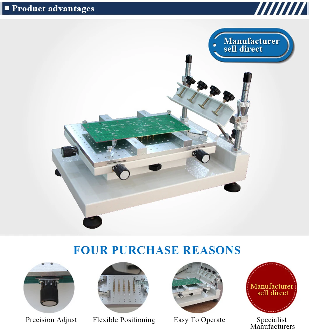 Zhengbang Durable High Precision Printer ZB3040H for single and double side circuit board screen printing