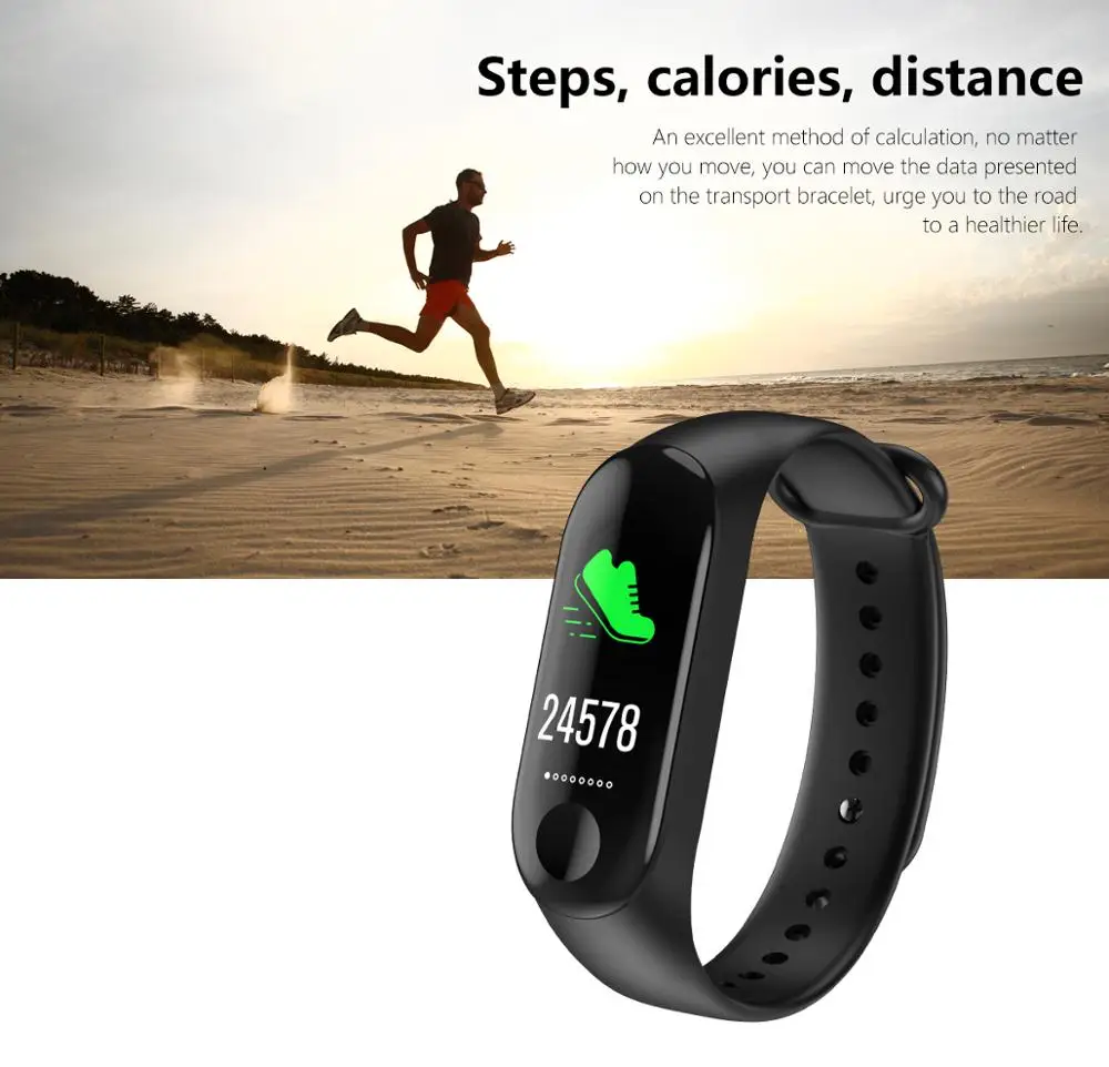 Newest Item Fitness Tracker M3 Smart Watch with Sleep Tracker Heart Rate  Monitor Smart Fitness Watch