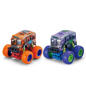 Big Wheel Friction Monster off Road Die Cast School Bus Car Toy