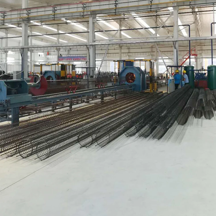 Automatic concrete pile rebar cage welding machine