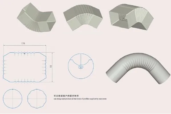High Efficiency Downpipe and Rain Gutter Making Machine