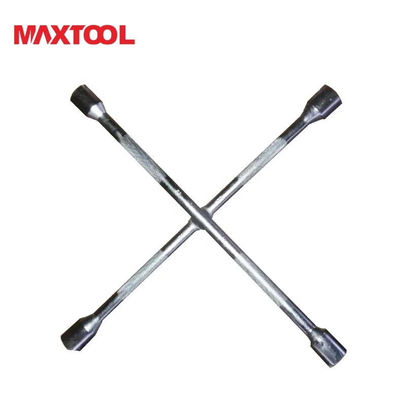 Hand Tools for Truck Tires Carbon Steel Cross Rim Wheel Nut Wrench Metric Measurement System OEM Customizable