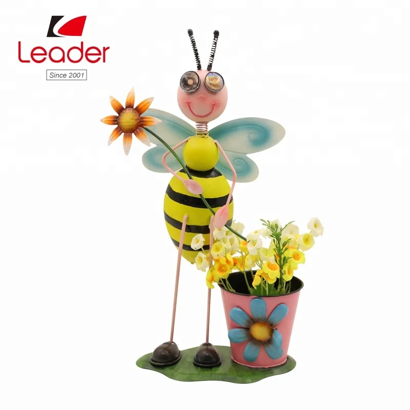热卖花园装饰金属昆虫花盆蜜蜂播种机花园 Buy 金属嵌入式花盆 室内装饰花盆 花盆出售product On Alibaba Com
