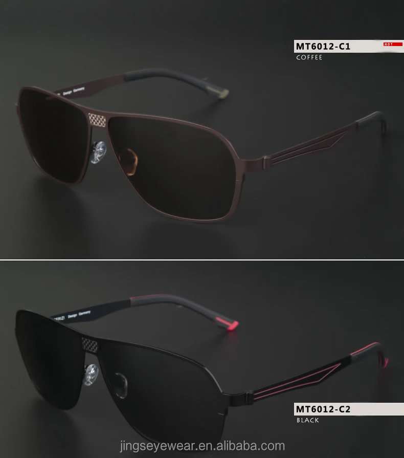 China Custom 2024 Titanium Sunglass Men Polarized Sunglasses