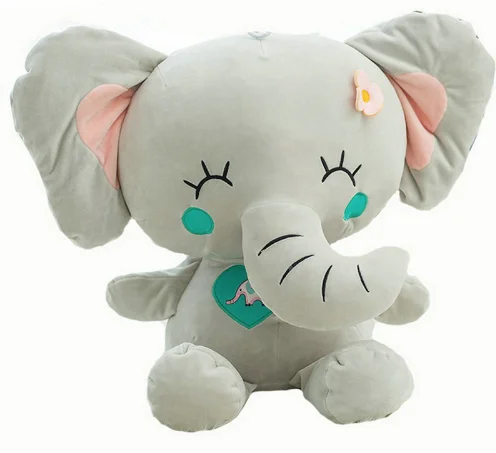 Baby Elephant Plush Toy Stuffed Animal Toy Couple Elephant Pillow Gift 