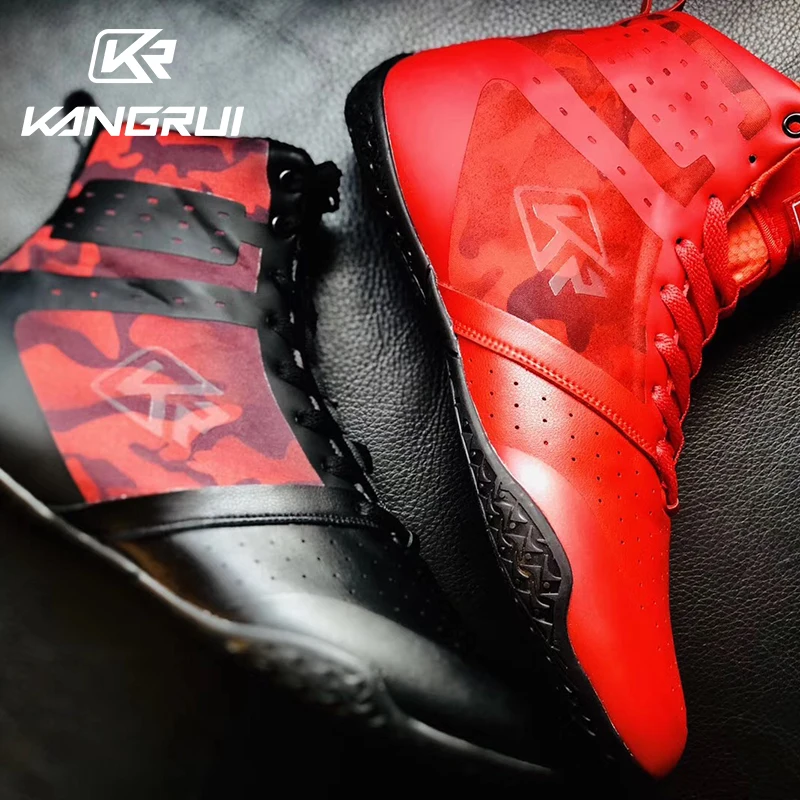 Kangrui High Boxing Shoes High Quality Boxing Shoes|