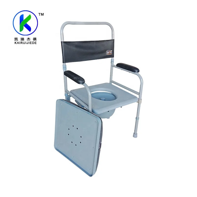 Handicapped Bath Toilet Commode Chair/ Padded Cushion Adjustable