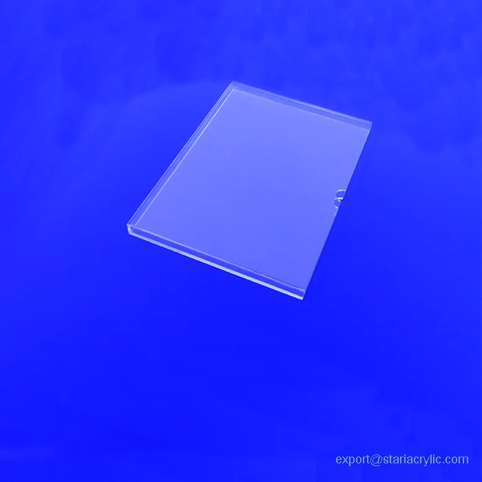 Custom Modern Rectangular Clear Acrylic Book Slipcase for Home