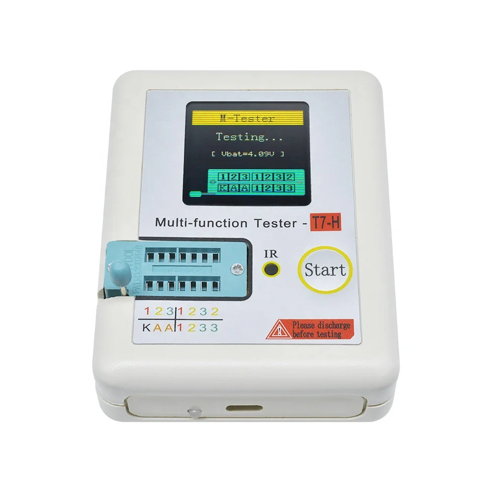 LCR-T7 Multifuncional Un botón TFT Transistor Tester Pantalla gráfica