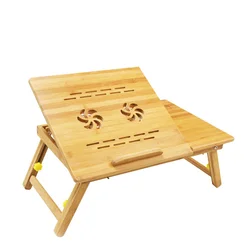 Регулируемый Многофункциональный складной стол для ноутбука, поднос из бамбука для ноутбука, стол для ноутбука