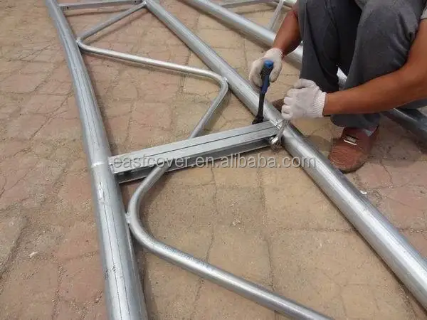 SSTC6040  PVC Large Double Truss Fabric Industrial Storage Container Shelter