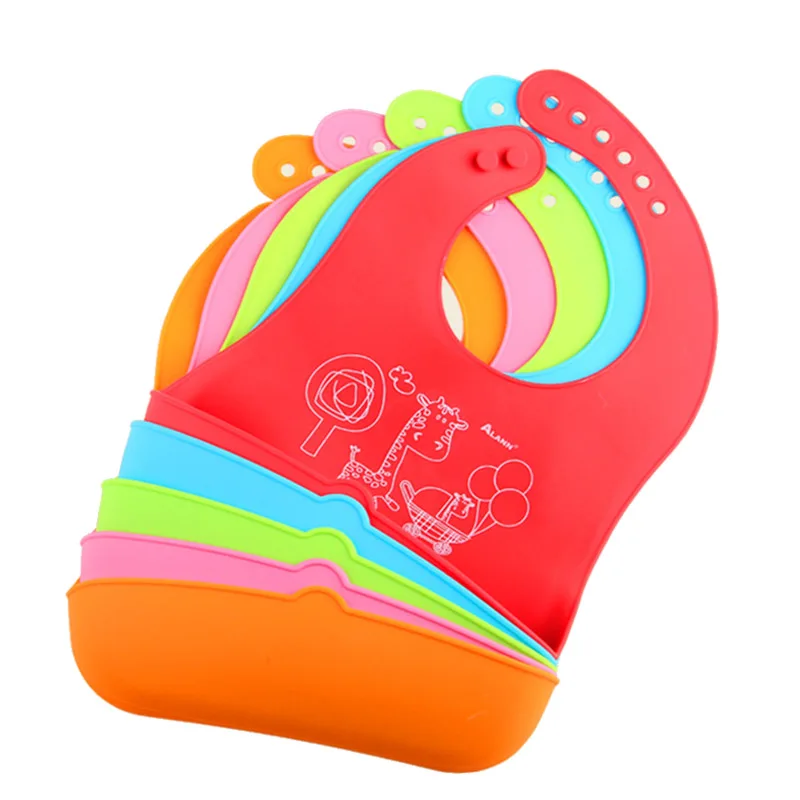 Силиконовый нагрудник с карманом, водонепроницаемый нагрудник унисекс для новорожденных, взрослых, пожилых людей, нагрудники на заказ