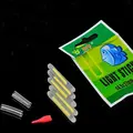 Outdoor Mini Fishing Chemical Light Fluorescent Rod Clip On Dark Glow Stick X 5