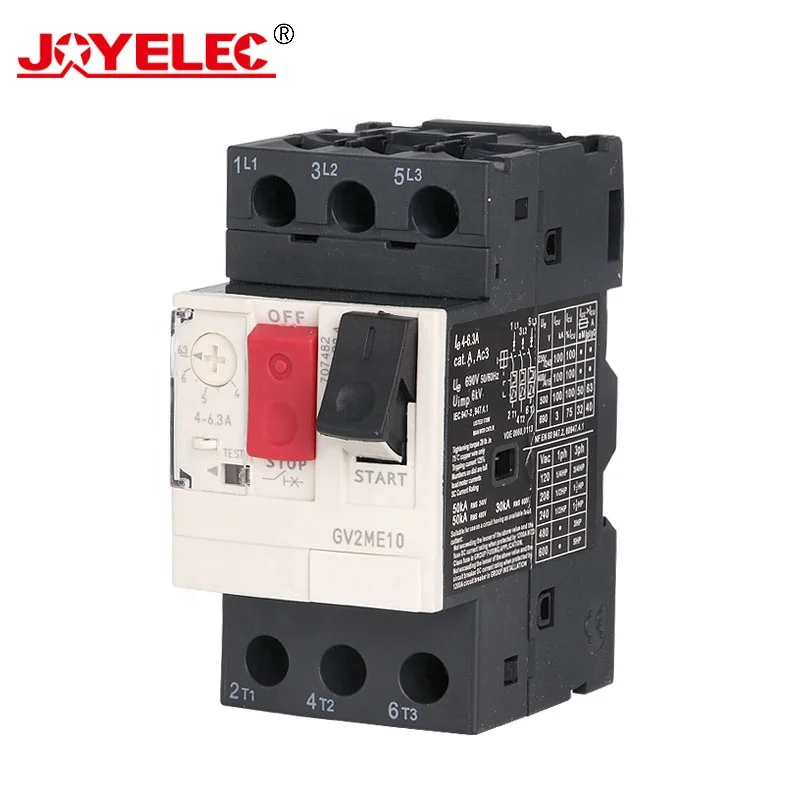 Interrupteur Protection Moteur GV2ME14C6 6-10A – Monophasé/Triphasé 0.37 à 15 KW – Disjoncteur Thermique-Magnétique Sûr