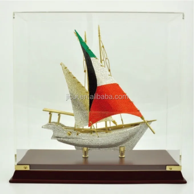 Crystal Arab Boat Model for Islamic Souvenirs Gifts
