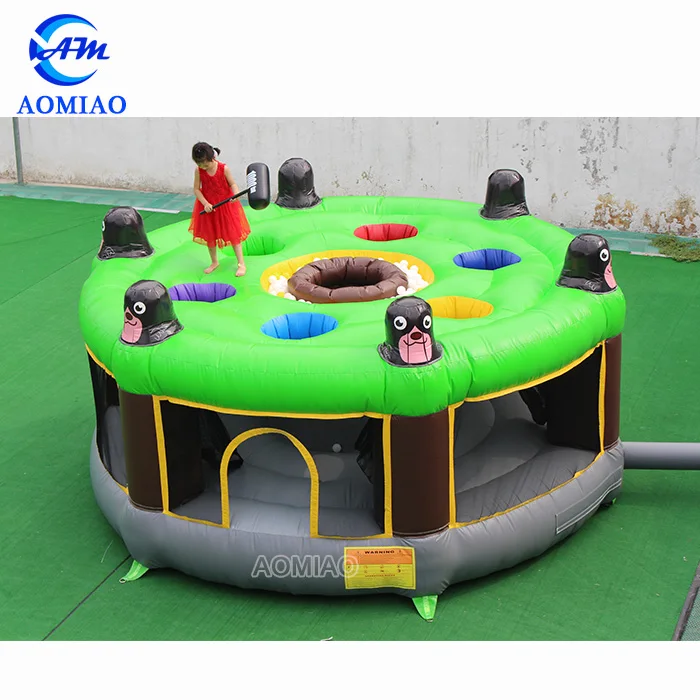 Popular New Interactive Sport Games Giant Inflatable Human Whack a Mole