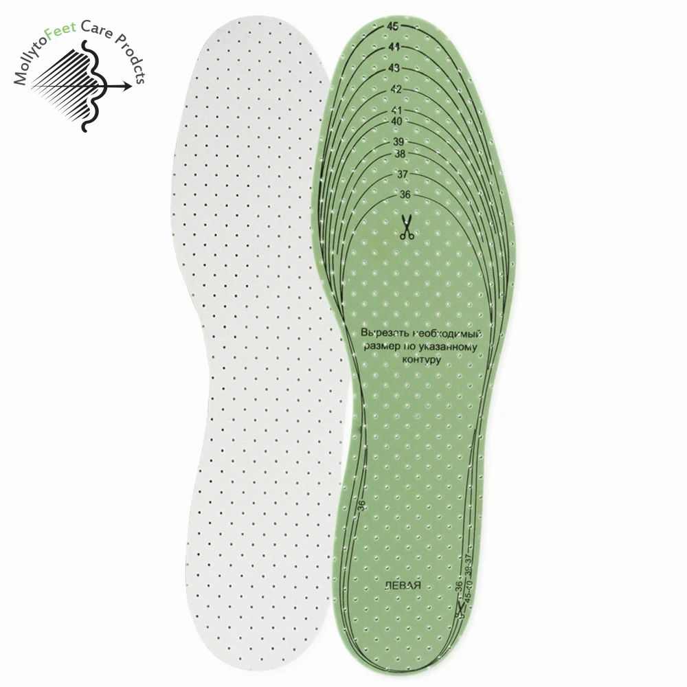 Anti Bacterial Deodorizing Foot Latex Foam Insoles Buy Anti Sweat
