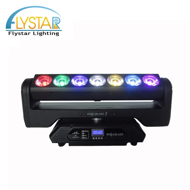 Dynamic Colour Macro Effect Pixel Blade 7 X 15w 4in1 Rgbw Led Pixel Beam Moving bar Light
