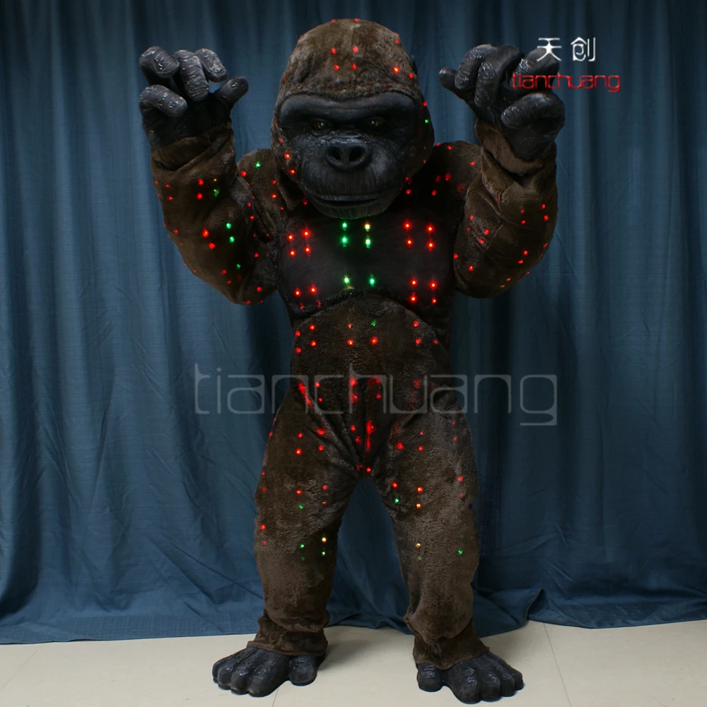 Artificial LED Light up Gorilla Costumes