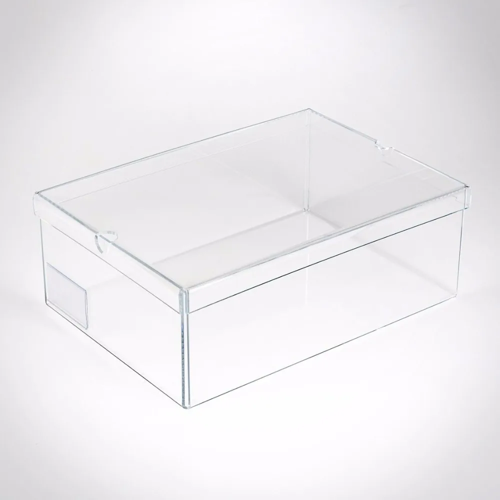 Factory Supply Customized Clear Perspex Sneaker case Acrylic Shoe Box