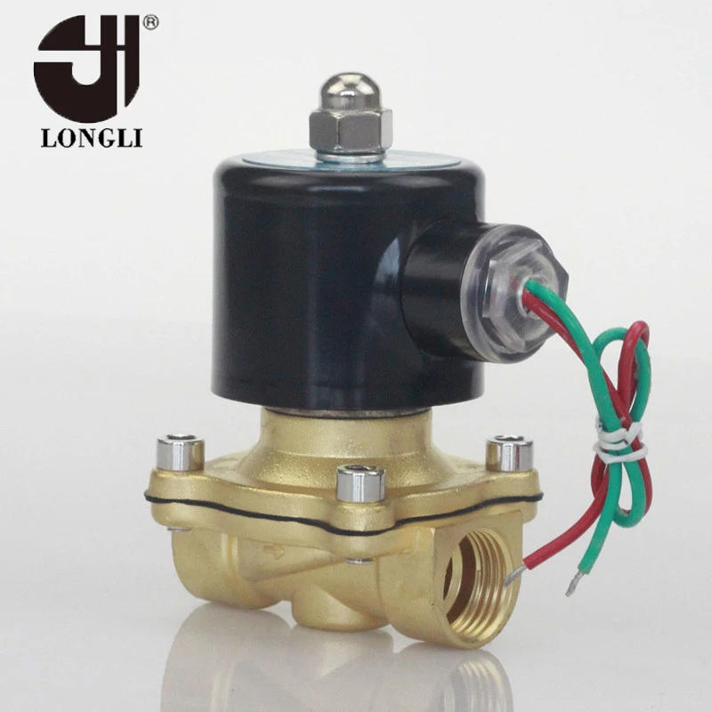 Нейтральная упаковка 2W-160-15 латунный автоматический дренажный электромагнитный клапан 220 В переменного тока