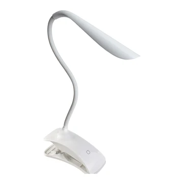 LED Desk Lamp with Flexible Gooseneck 3 Level Brightness Battery Operated Table Lamp 5W Touch Control Compact Portable lamp