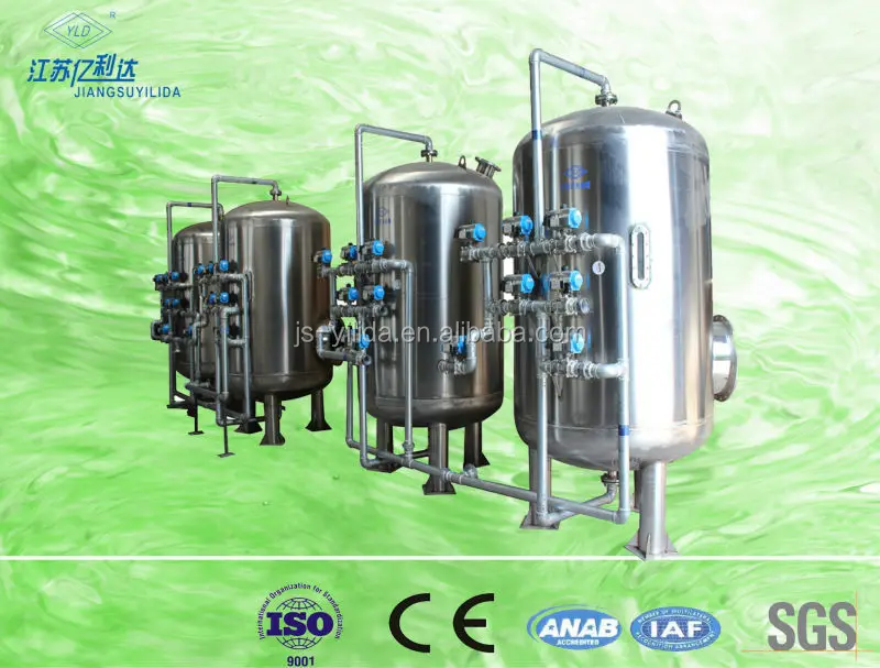 PLC Type Automatic Backwash Quartz Sand Filter for Sewage Treatment Plant