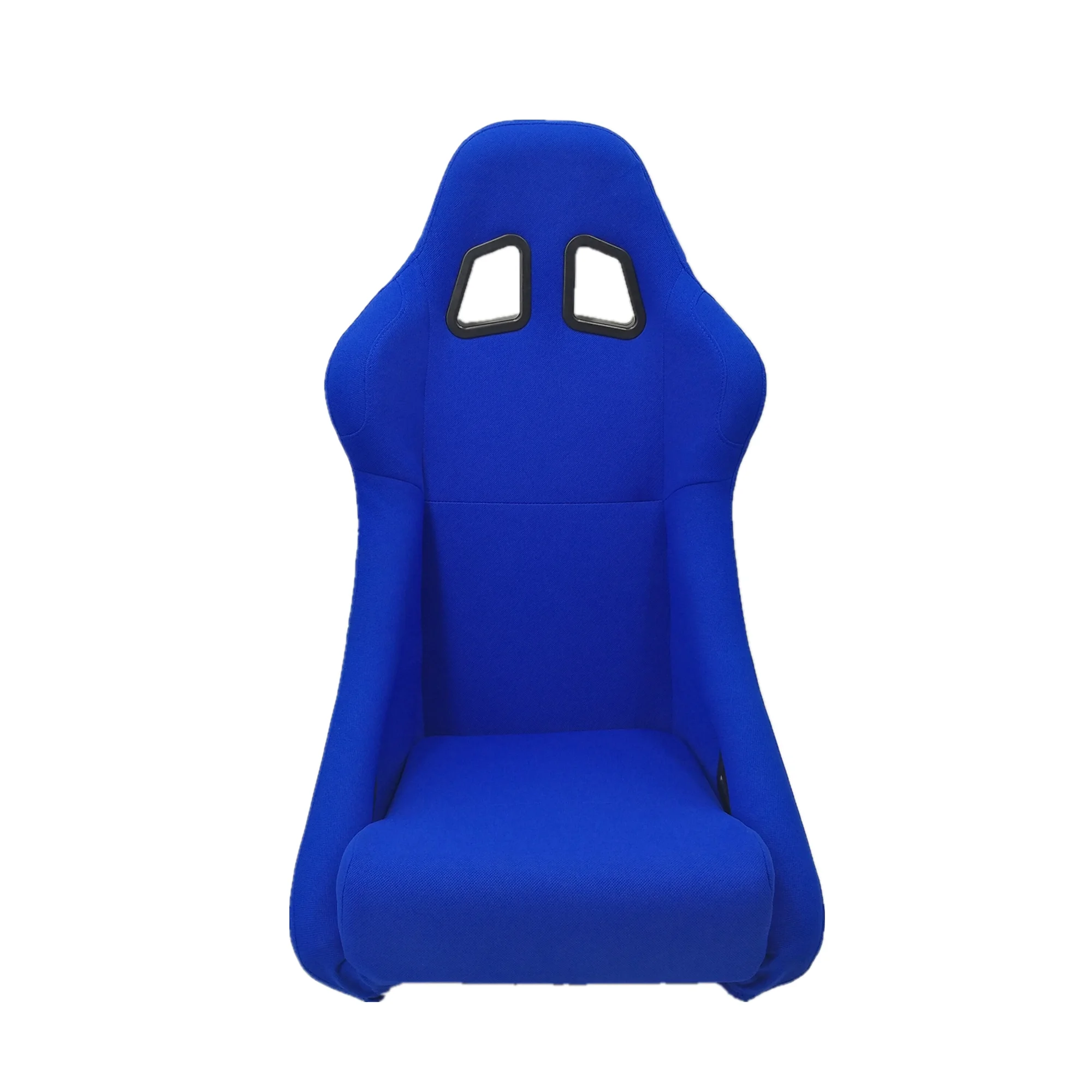 Universal Bucket Seats for Racing Car Blue Pineapple Material Cloth Sports Seats With Double Rails