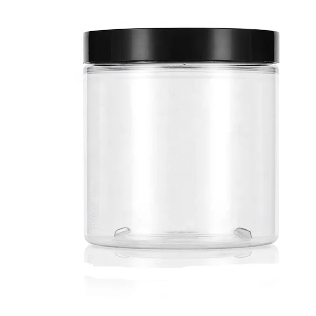 500ml Wide Mouth Clear Pet Ice Cream Jars Food Container Jars