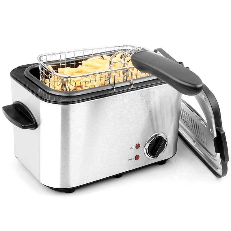 1200 Вт 1 2 л квадратная электрическая фритюрница бытовые фритюрницы масляные фильтры для домашнего использования