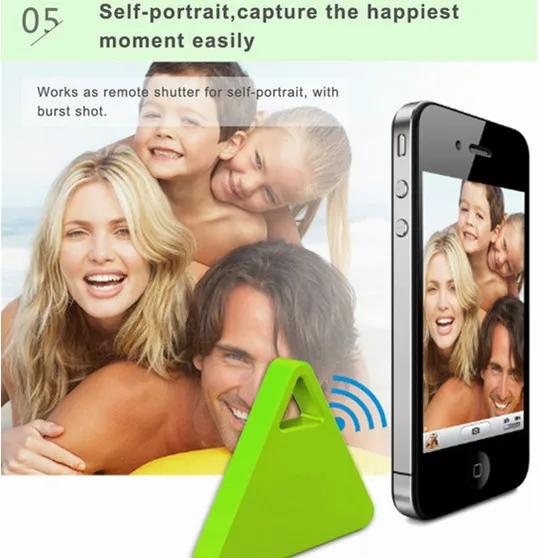 
Анти-потерянный пульт дистанционного спуска селфи-камеры беспроводной синий зуб Finder для Phonoe ключ ПЭТ кошелек 