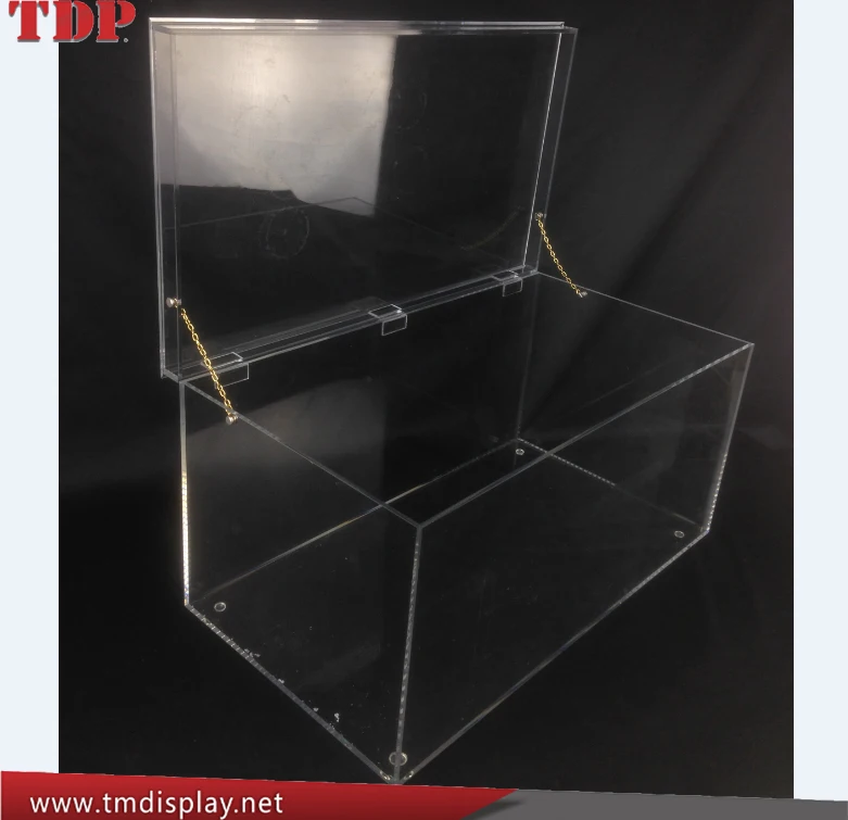 Wholesale Acrylic Box With Lid Large Acrylic Display Cases
