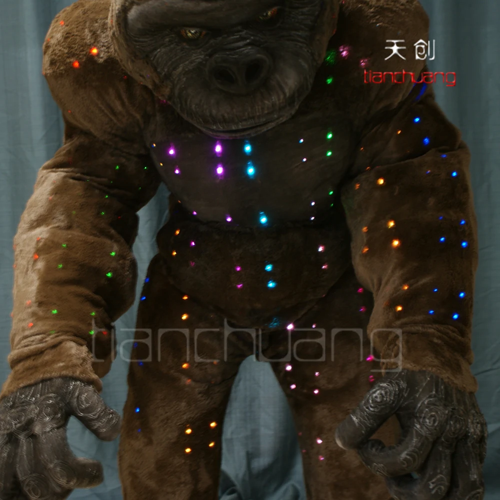 Artificial LED Light up Gorilla Costumes