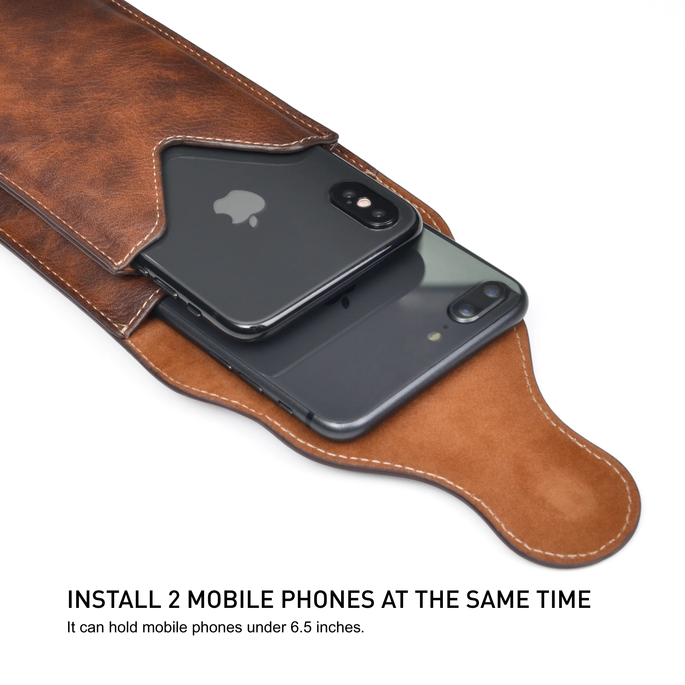 
Мужская кобура для телефона PULOKA, Универсальная кожаная поясная сумка на пояс, сумка-кошелек, чехол для мобильного телефона 