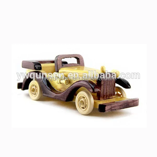 Source high quality handmade wood toy vehicles antique wooden car