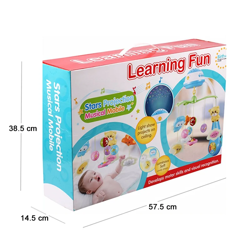 Высококачественный электрический проекционный милый детский музыкальный колокольчик