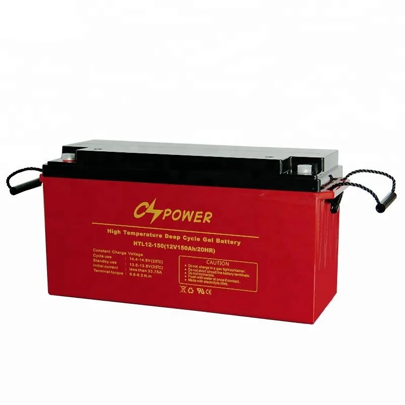 Batterie 150 Ah Solar 12 V Tiefzyklus Gel 150 Ah Solar Photovoltaik mit Terminals