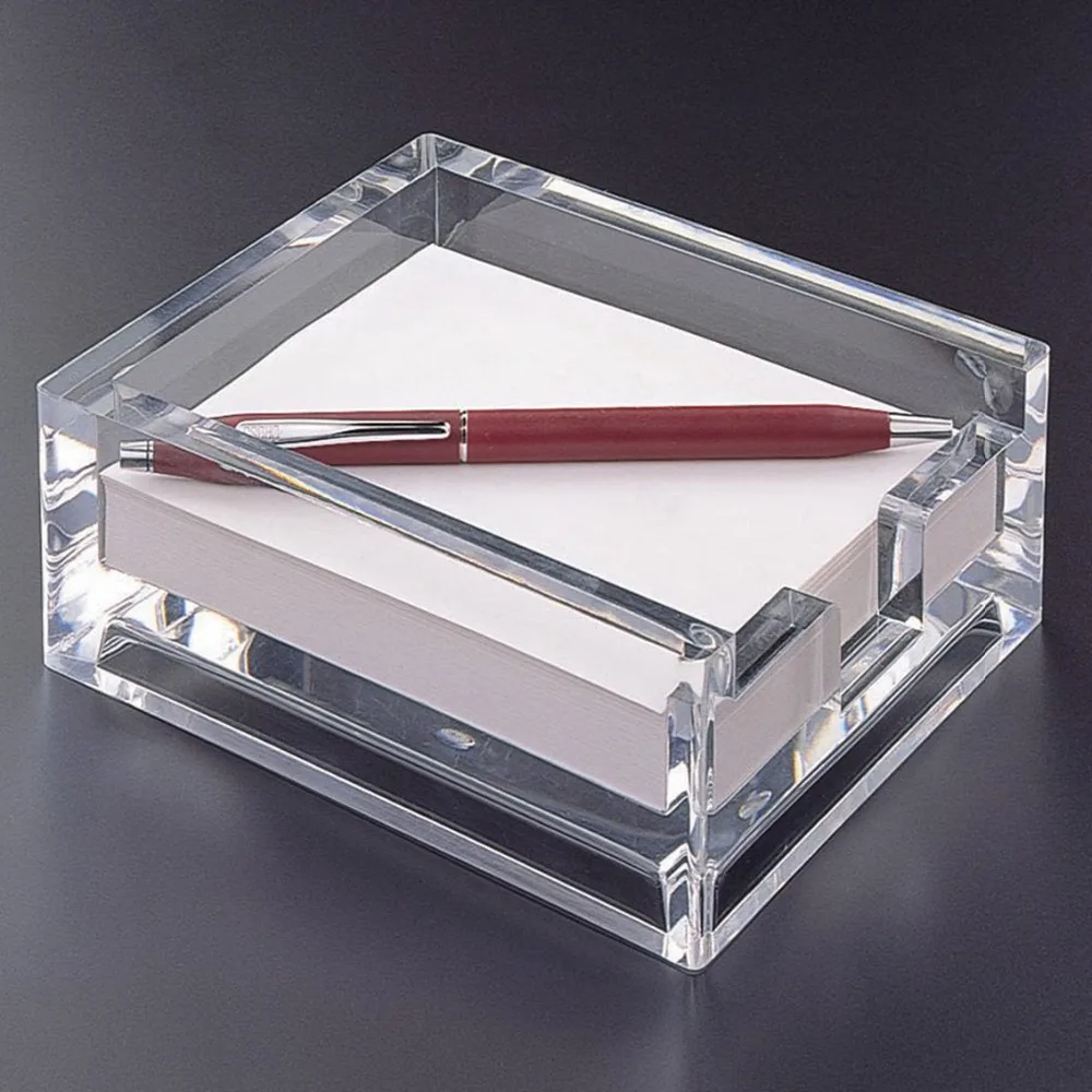 Clear Acrylic 3 X 3 Note Pad Holder Lucite Memo Pad Holder