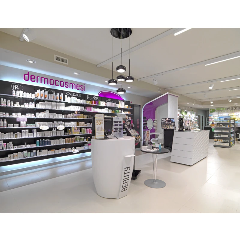 LUX Customized High-End Pharmacy Sign Board Interior Design Drugstore Furniture Medical Shop Fitting