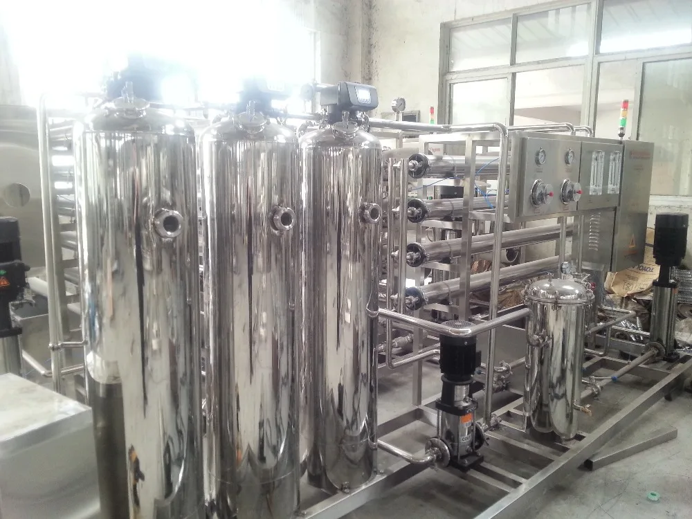 Промышленное использование, система фильтрации RO для минеральной воды 3000 л/ч