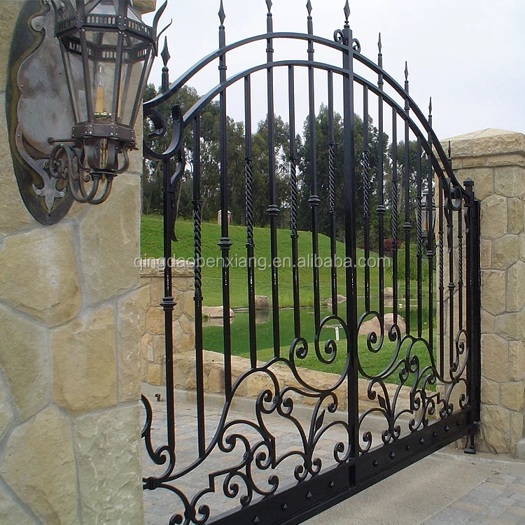 Small Iron Gate Design Wrought Iron Outdoor Gates for Garden