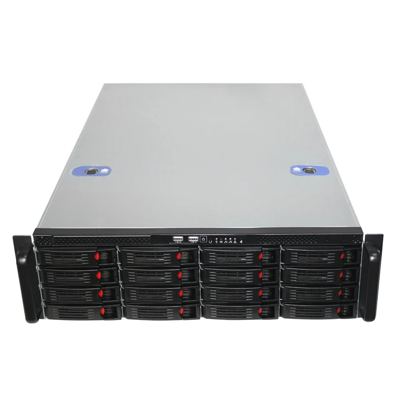 R366-16 3U 水平ラックマウントサーバーシャーシ、16ベイHDD、BTX