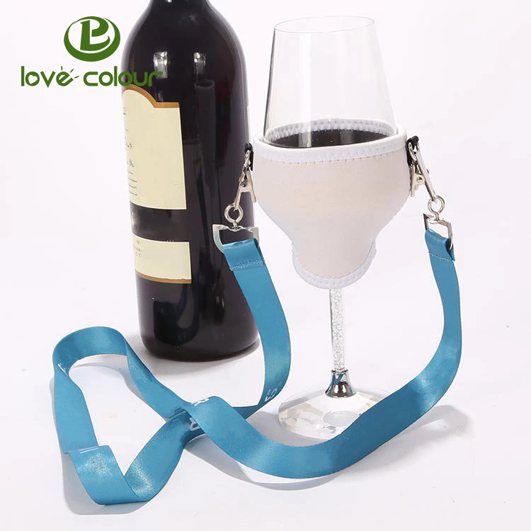 Portable Wine Glass Lanyard Holder