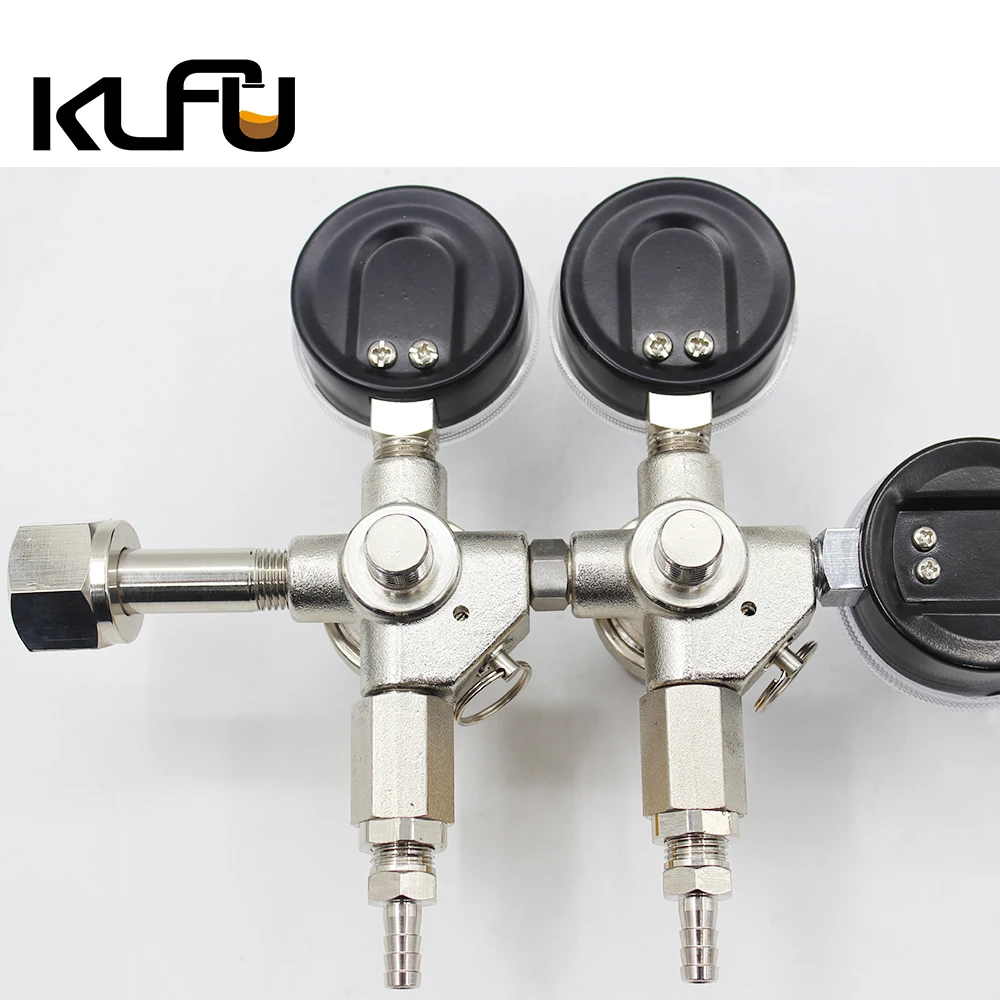 Single-stage Pressure CO2 Draft Beer Regulator CGA-320 Double Body 3 Gauge Pressure Adjustable And Stable manufacture