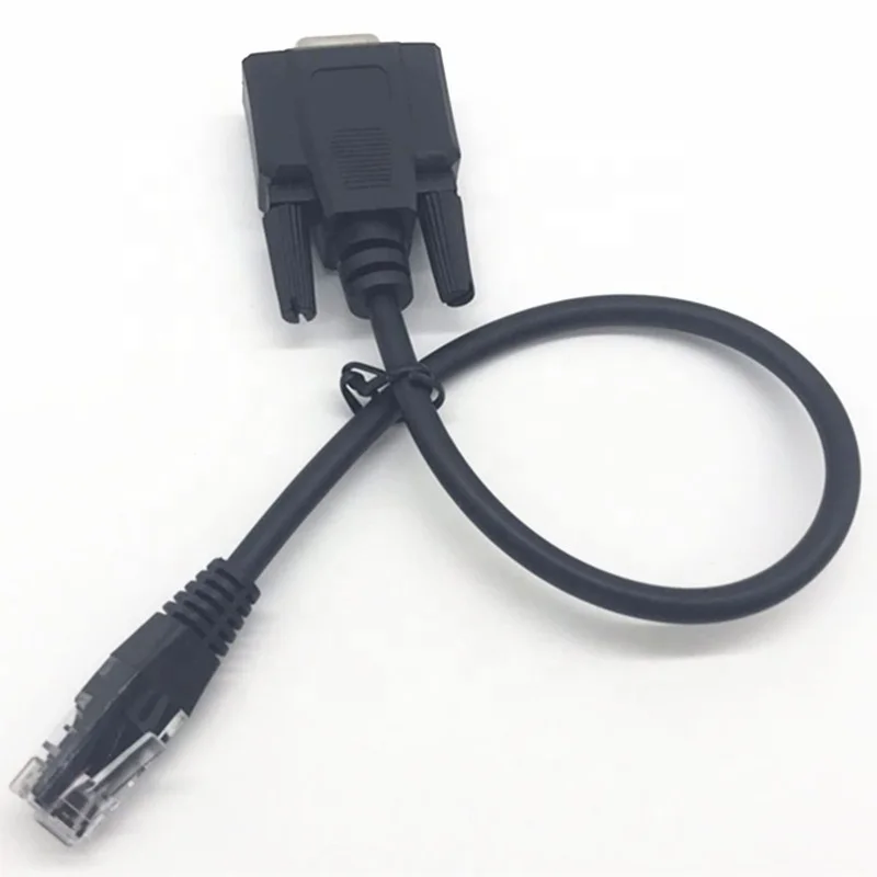 Высококачественный последовательный кабель для сканера штрих-кода RS232 RJ45 к DB9 Female