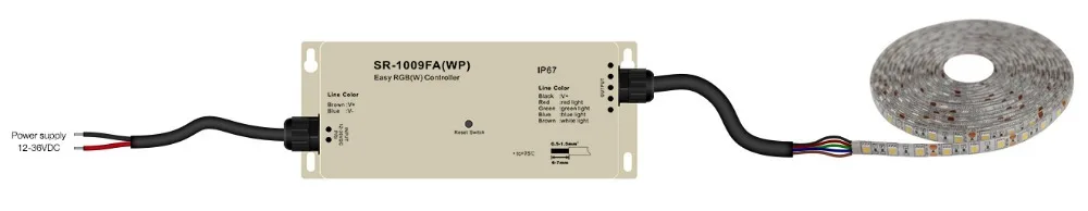 Contrôleur DMX à PWM RGB(W) 4x5A IP67