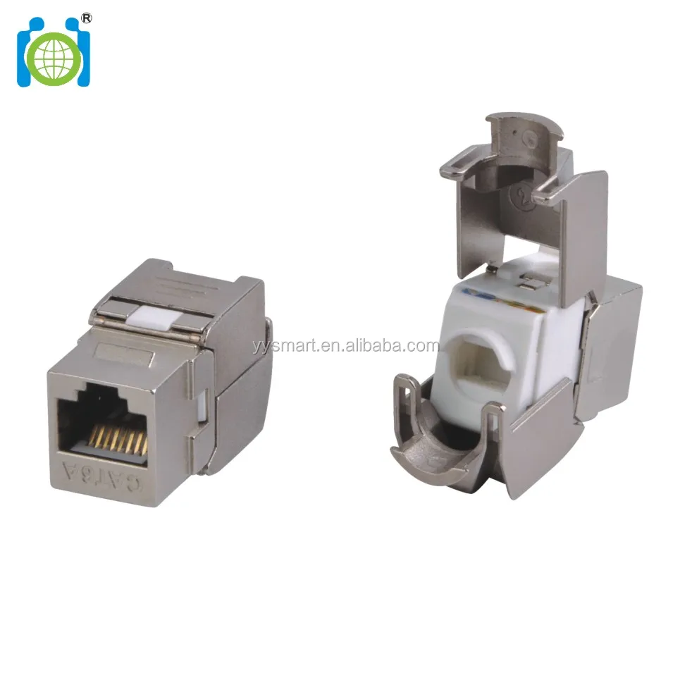 
Гнездо Keystone Jack RJ45 CAT6a FTP без инструментов 