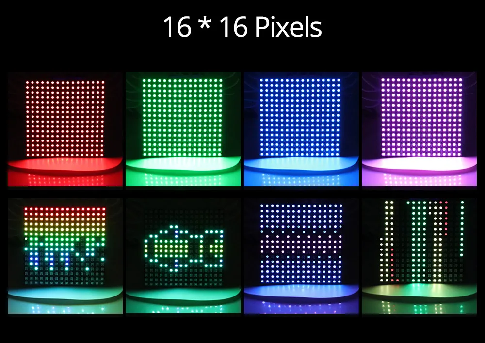 WS2812B 8x32 16x16 LED Matrix Panel Licht Digital Flexibel