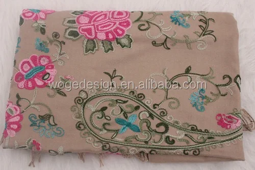 Винтажная Женская шаль из вискозы и кашемира